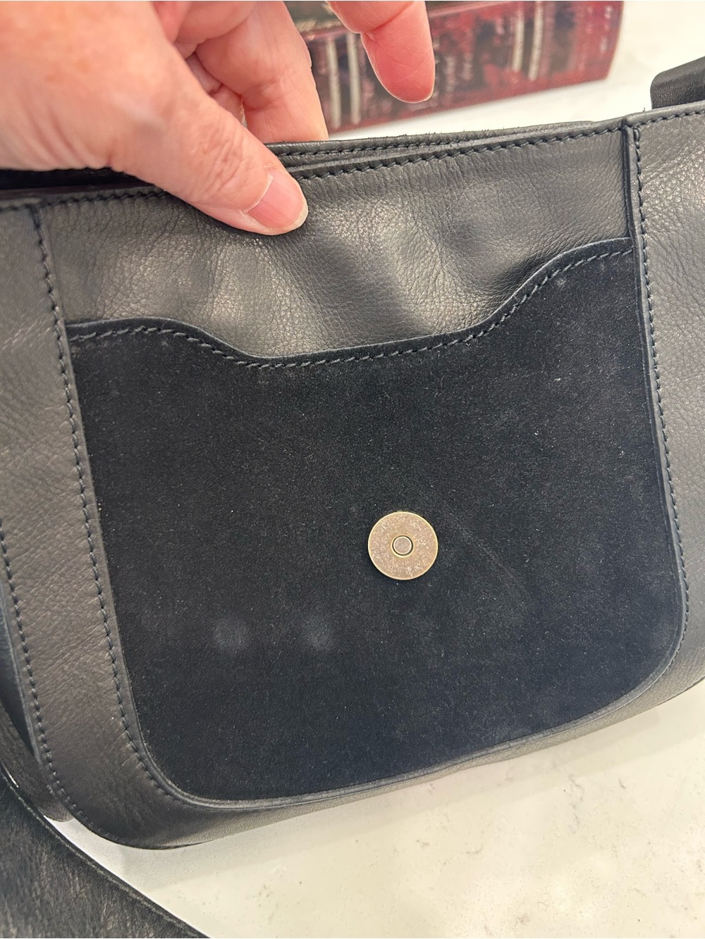 Johnny Was Black Crossbody with Multicolor Embroidered Strap - Picture 7 of 16